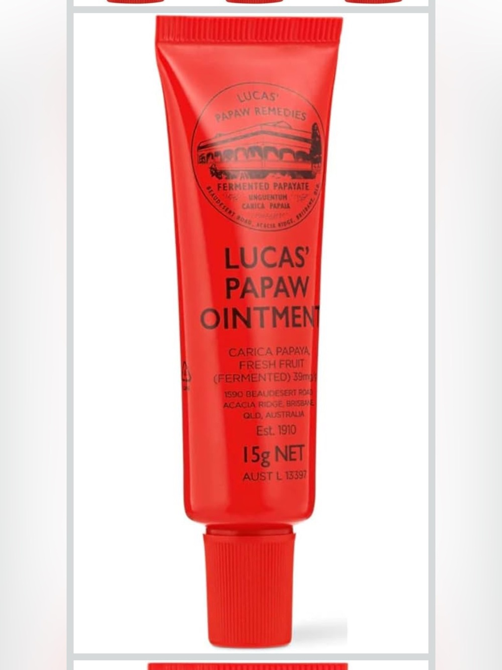 Lucas Papaw Ointment 15g Tubes with Lip Applicator